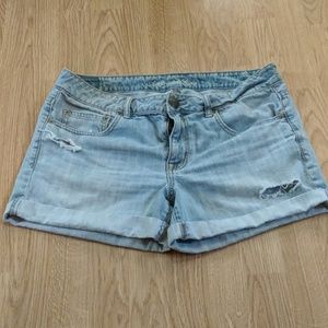 American Eagle Deconstructed Jean Shorts